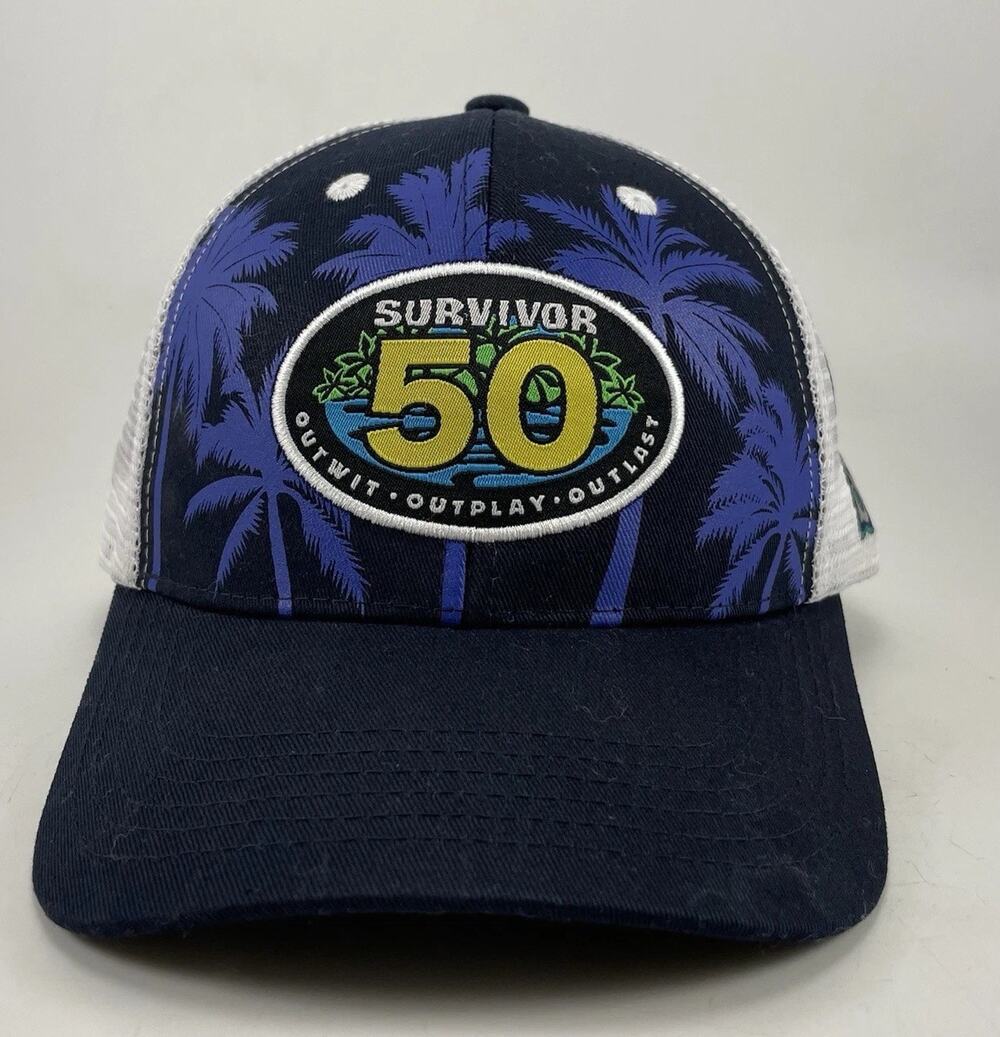 Seattle Mariners Survivor 50 Trucker Hat One Size Navy Blue Mesh Snapback SGA